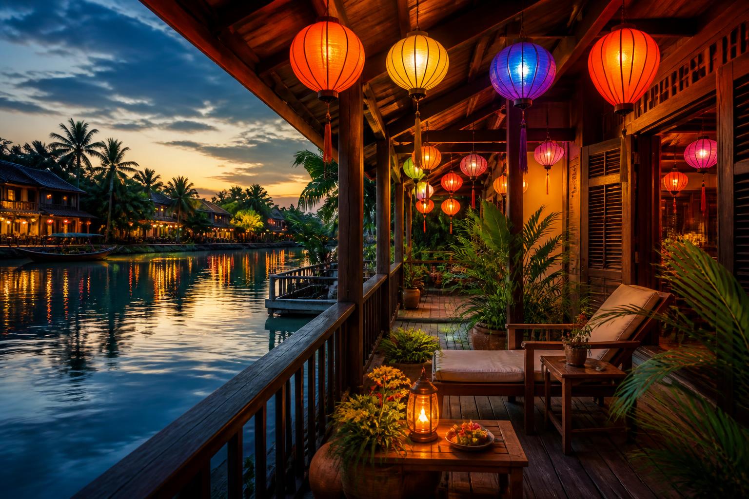 Riverside Lantern Villa